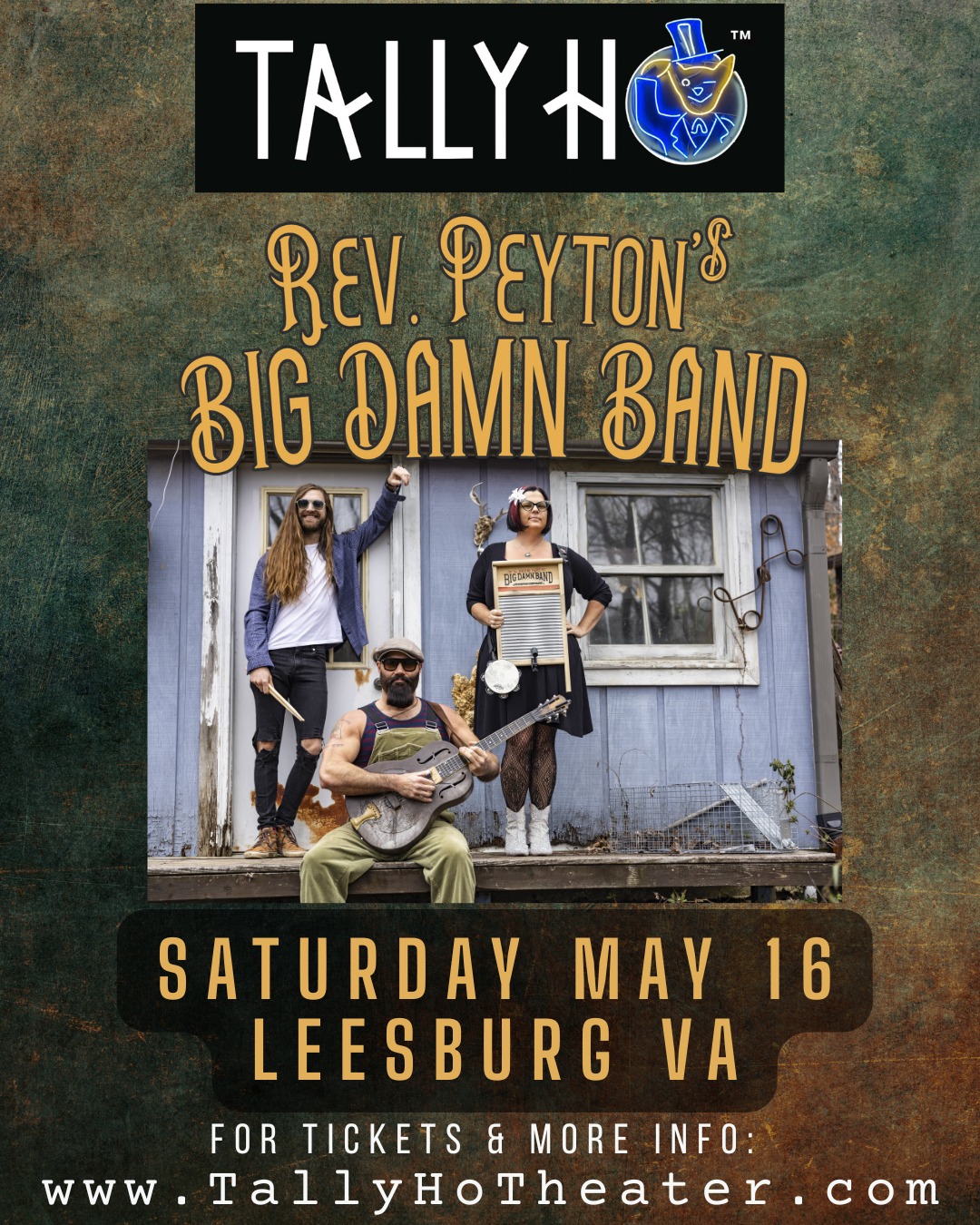 ⭐️Just Announced⭐️
The Reverend Peyton's Big Damn Band
Saturday, May 16th
Leesburg VA
Tickets on sale now!