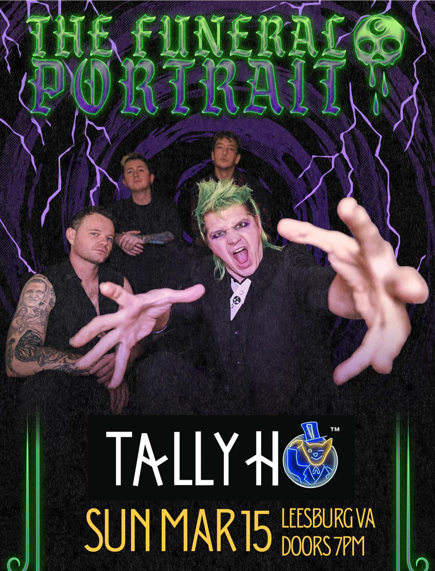 ⭐️Just Announced⭐️
The Funeral Portrait
Sunday, March 15th
Leesburg VA
Tickets on sale now!