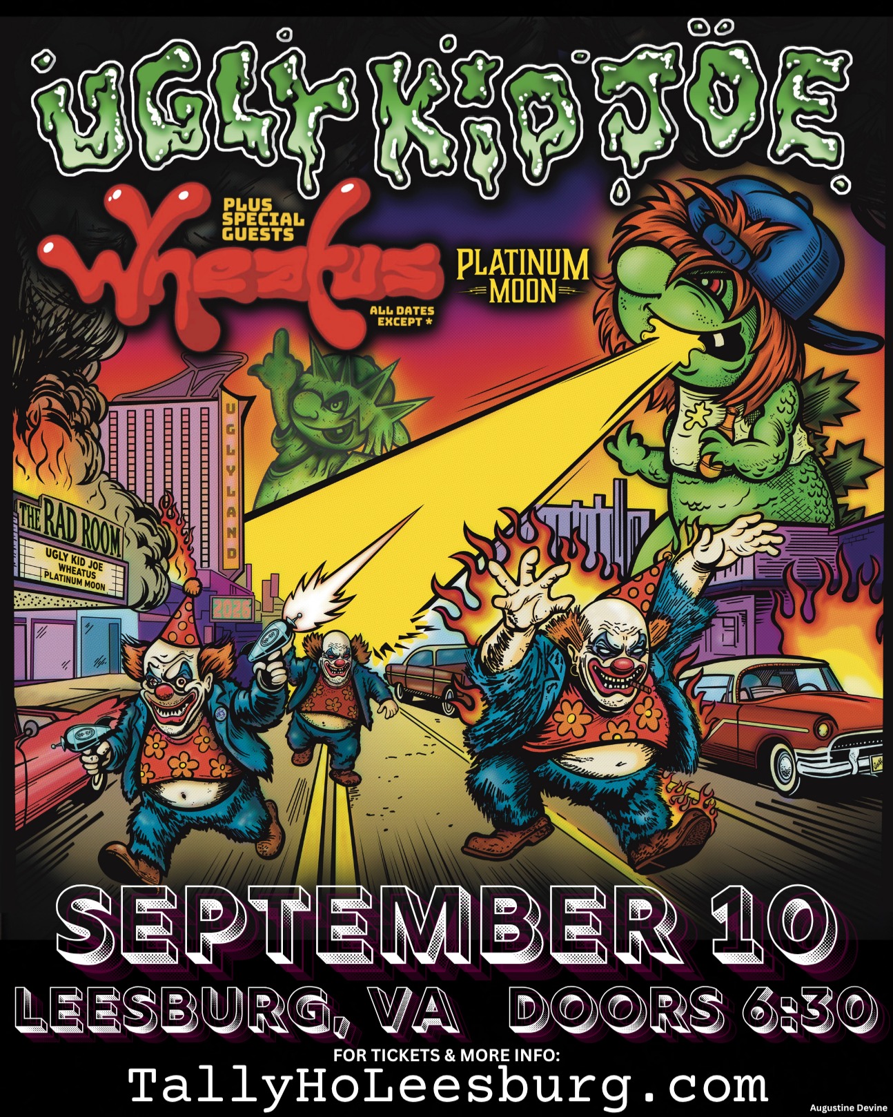 ⭐️Just Announced⭐️
Ugly Kid Joe
with Wheatus and PlatinumMoon
Thursday, September 10th
Tickets on sale Friday at 10am!