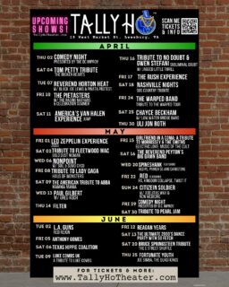 Plenty of shows coming your way this Spring! Who are you most excited for?