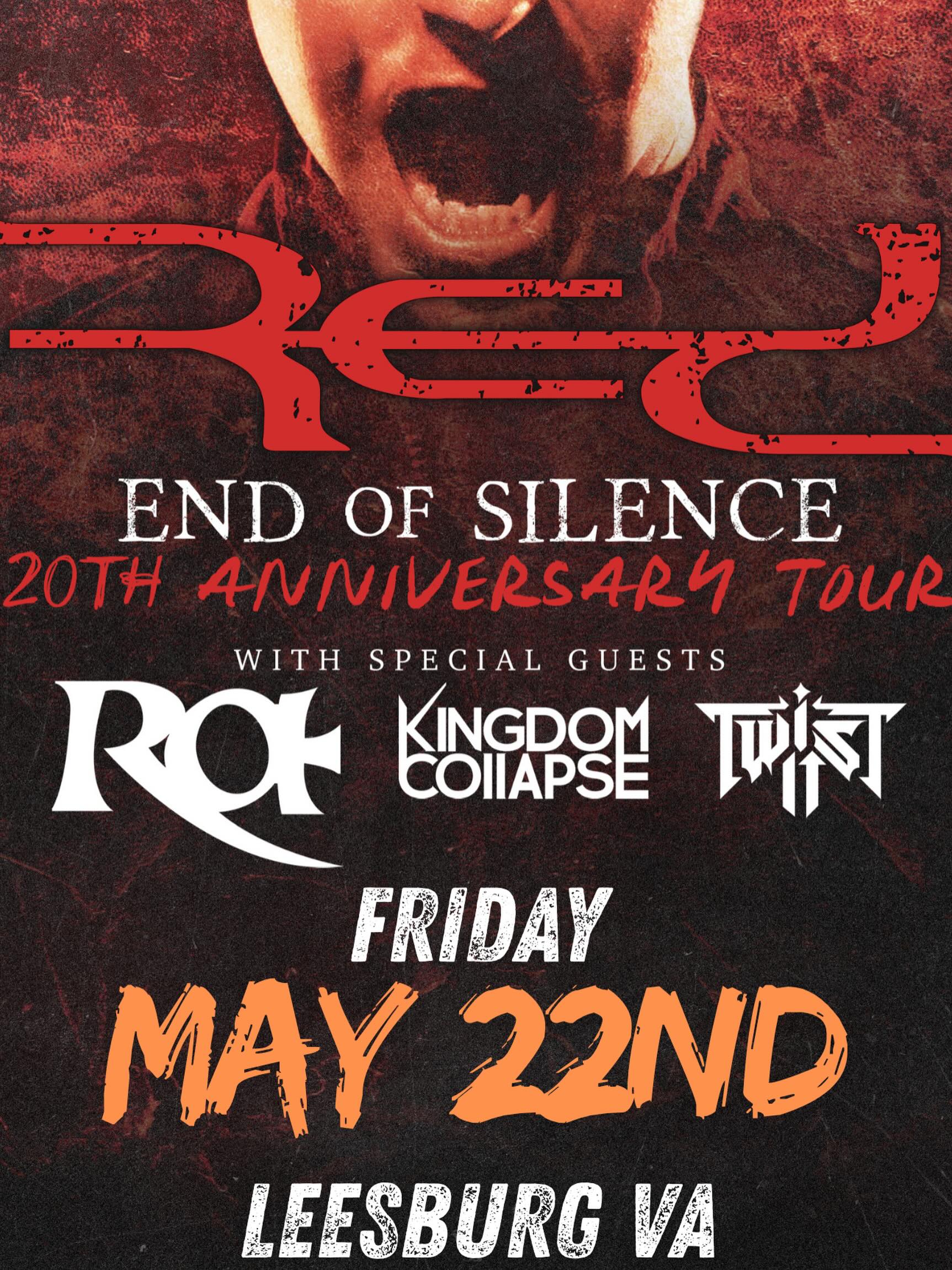 TONIGHT: @thebandred with Ra, @kingdomcollapse and @twist.it.band ! Doors 6pm.