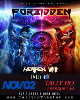 ⭐️Just Announced⭐️
Forbidden
with Heathen and Void
Monday, November 2nd
Tickets on sale Friday at 10am!
More info in bio.