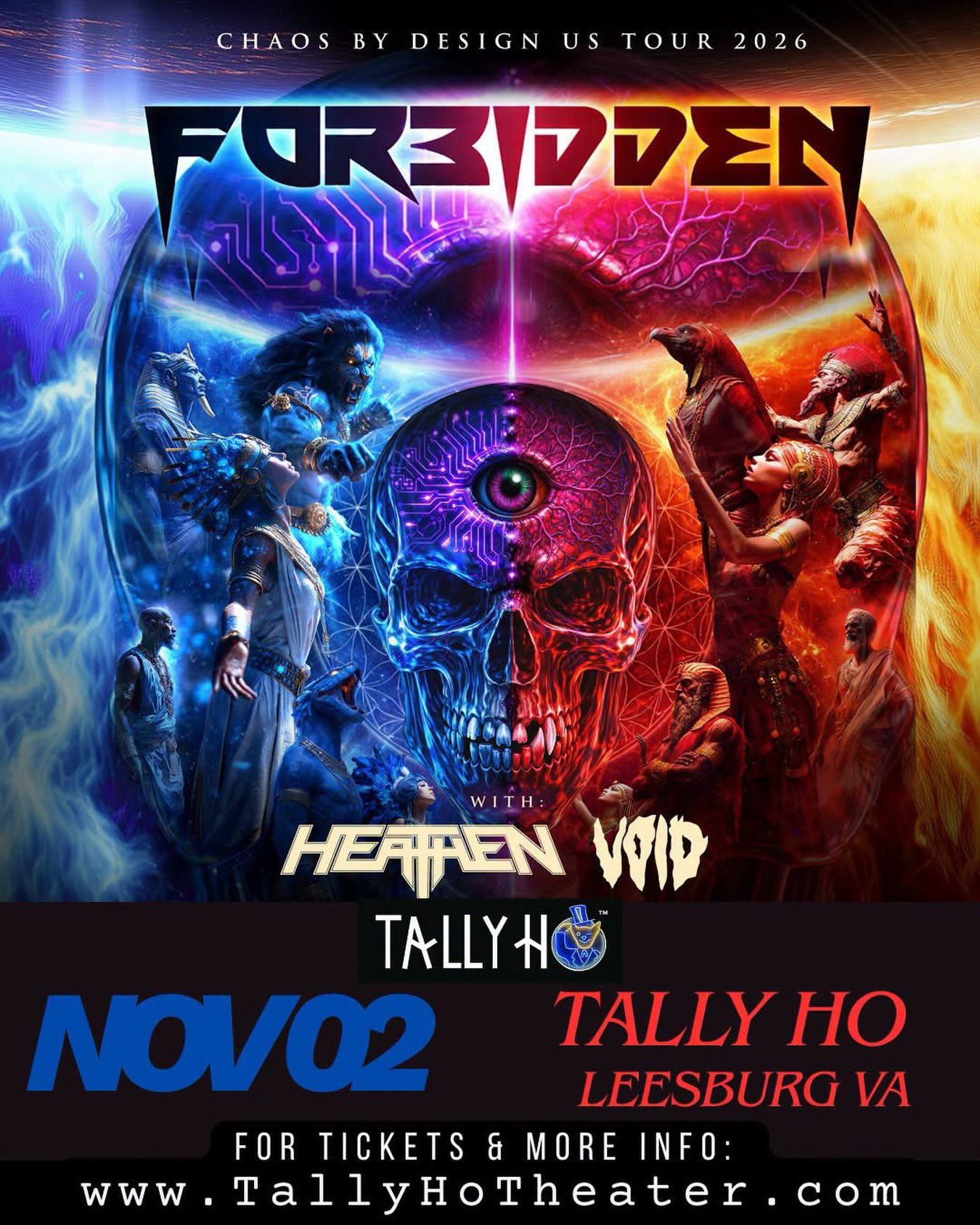 ⭐️Just Announced⭐️
Forbidden
with Heathen and Void
Monday, November 2nd
Tickets on sale Friday at 10am!
More info in bio.