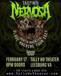 ⭐️Just Announced⭐️
NERVOSA
with Castrator and Embryonic Autopsy
Wednesday February 17th
Tickets on sale Friday at 10am!
Leesburg VA
More info in bio!