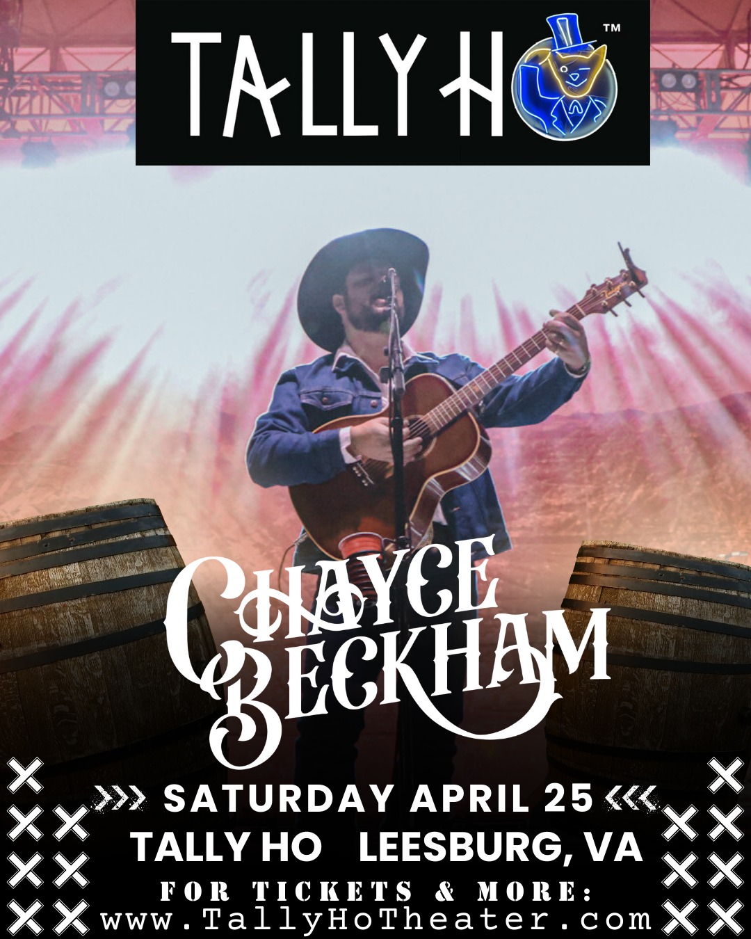 ON SALE NOW! 
@chaycebeckhammusic 
with @lowwaterbridgeband 
Saturday, April 25th
Link in bio!